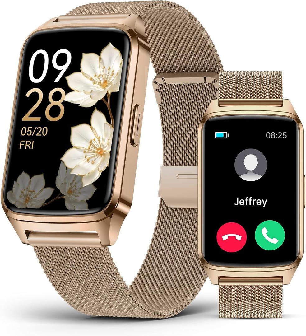 Fitness Tracker Watch for Women Men, Step Counter Compatible with iPhone and Android, IP68 Waterproof, Activity Track with Calorie, Sleep Monitor, 110+ Sports Modes Pedometer Smart Watch Smartwatch