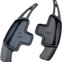 Aluminum-Alloy Steering Wheel Paddle Shifter Extension Compatible with Mercedes Benz A B C CLA CLS E G GL GLA GLC GLE GLS Metris S SL SLC Class (Black)