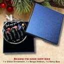 Christian Christmas Ornaments - Religious Christmas Ornaments for Women - Christian Gifts for Women - Religious Bible Verse Jesus Inspirational Faith Ornament for Tree - Glass Ornament