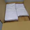 Arch Backdrop Stand and Cover Set, 2 Metal Balloon Arch Backdrop 7.2ft 6ft, Gold Arched Stand Frame for Wedding, Parties,Birthday, Backdrop Decorations (White,7.2ft+6ft)