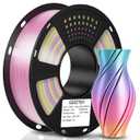 Geeetech Silk Rainbow PLA Filament 1.75mm, 3D Printer Multicolor Filament, Color Changing Filament 1kg (2.2lbs) 1 Spool, Dimensional Accuracy +/- 0.02 mm