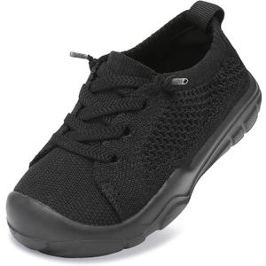 LeIsfIt Toddler Shoes Boys Girls Barefoot Shoes Kids Breathable Sneakers Tennis Shoes Slip on Shoes, 25