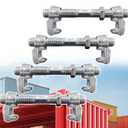 4 Pack Shipping Container Bridge Fitting Clamp/ 380 mm Galvanized Screw Clamp by Container Nut/Rail Shipping Container Accessories Wheels Kit/to Connect Shipping Containers Together