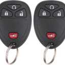 Key Fob Keyless Entry Remote Compatible with Chevrolet Silverado Traverse Avalanche, GMC Sierra, Pontiac Torrent, Saturn Outlook Vue 2007-2017, Replacement for OUC60270, OUC60221 (Pack of 2)