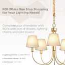 Royal Designs, Inc. CS-1059-5GR-6 Designer Mushroom Pleat Empire Chandelier Lamp Shade, 3 x 5 x 4.5, Green, 6-Pack