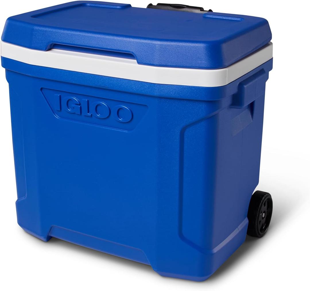Igloo 28 Qt Blue Wheeled Cooler with Locking Telescoping Handle