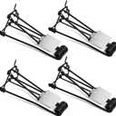 Qualirey 4 Pcs Outdoor Gopher Trap Easy Set Mole Trap Weather Resistant Gopher Killer Vole Killer for Lawn Garden Farm (Black)