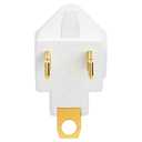 ZEAYEA 20 Pack 3 Prong to 2 Prong Adapter, Polarized Grounding Converter, Grounding Outlet Adapter for Wall Outlet Plugs Household Appliances