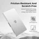 BlueSwan for MacBook Air 13 inch Case, 2026-2022 M5 M4 M3 M2, Anti-Scratch Flexible Protective Laptop Cover with Grippy Matte Texture, Slim and Easy Installation, Frosted White