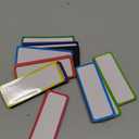 Utron 72PCS Magnetic Dry Erase Labels, 3.2"x1.2" Reusable Colorful Name Plates, Waterproof Magnetic Label Stickers for Home, Office, School, Refrigerator, Locker, White Board (9 Colors)