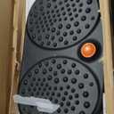 Trobing Standing Desk Mat Balance Board with Rollerball, Wooden Wobble Anti Fatigue Mat Balance Board for Standing Desk, Home Office Non-Slip Comfort Floor Mat to Relieve Foot, Knee, and Back Pain (C: Large Black ( 24 inch ))