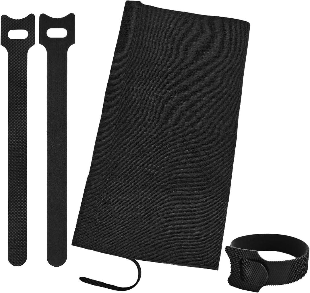 212Pcs 6in Cable Ties, Adjustable Cable Straps Wire Organizer Cord Wrap, Hook and Loop Cable Management
