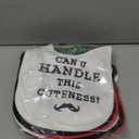 7Pcs Cotton Waterproof Baby Bibs Hook Loop Closure Newborn Bib Keepsake Baby Gift for Drooling Feeding Eating