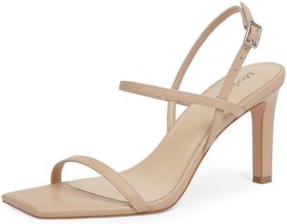 Modatope Women's Sandals Open Toe Strappy Sandals Ankle Strap High Heel Sandals for Women 11