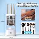 Electric Makeup Brush Cleaner, Automatic 2 in 1 Makeup Brush Dryer Makeup Brush Washer Combined Quick Efficient Cleaner Machine