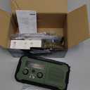 Emergency Radio Hand Crank Solar, 10000mAh/37000mWh Emergency Weather Radio, Hand Crank Solar Radios with NOAA/AM/FM, Thermal Blanket, Survival Bracelet, for Home & Outdoor (Army Green)