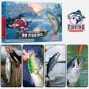 Fishing Advent Calendar 2025 for Man Adult Teen - 24 Days Christmas Countdown Fishing Lure Tackle Set - Xmas Surprise Fish Bait Gift for Father Grandpa Brothers Boyfriend