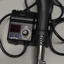 WEP 8858-V Hot Air Rework Station Kit with Compact Size, Integrated Nozzle Holder, 3 Nozzles, 2 Tweezers, Adjustable Temperature& Air Volume, PID Program, C/F Conversion and More