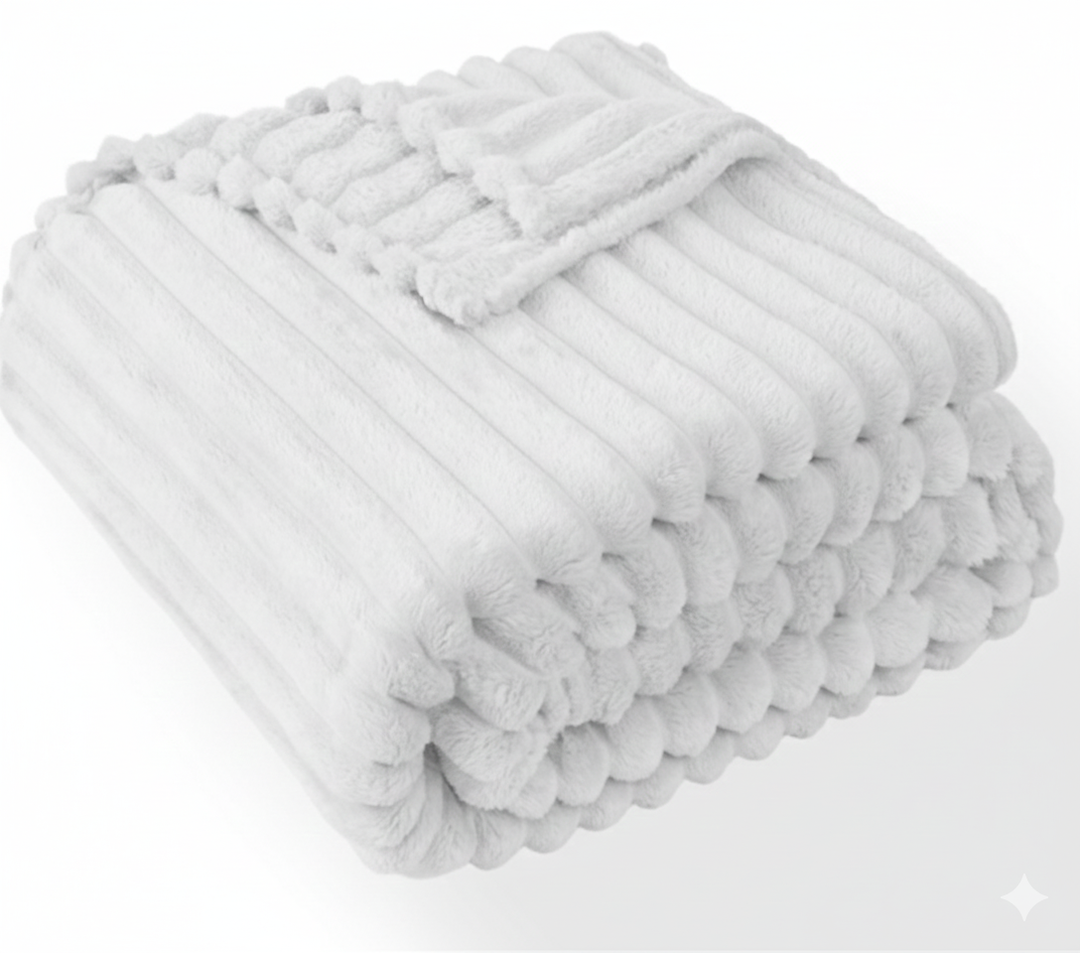 Throw Fleece Blanket for Couch - Super Soft Cozy Throw Blankets for Women,3D Striped Lightweight Blanket for Girls,All Seasons Flannel BlanketBed Home Decor44x60 Inches