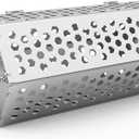 only fire 17 inch Stainless Steel Round Tumble Rotisserie Basket Cooking Accessory for Most Grills, Great for Cooking Veggies, Chicken Wings, Shrimps