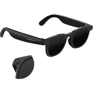 AI Smart Glasses with Camera, 800W HD Anti-Shake Video Glasses, 1080P Video Recording Sunglasses, Real-Time Translation, Voice Assistant, Bluetooth Calling, for Outdoor, Travel and Vlog Shooting