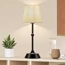 LED Cordless Table Lamp,Rechargeable 6000mA Battery Operated Portable Black Desk Lamp,Dimmable Touch Control Table Lamp,for Restaurant/Patio/Outdoor.(LED Bulb Included)