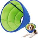 Upgrade Soft Dog Cone Collar, Dog Cone Alternative to Stop Licking After Surgery, Adjustable Comfy Cones for XL Dogs, Light-Weight Mesh Fabric Elizabethan Collars