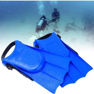 2pcs Snorkeling Short Flippers, PVC Lightweight Children Diving Swimming Training Fins, Snorkel Fins for Children Swimming Training (25 yards-30 yards)