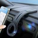 eSamcore for MagSafe Car Mount Detachable, Bendable Aluminum Arm Magnetic Phone Holder for Car20 Strong Magnets Cell Phone Mount for Car Dash Fit iPhone 17 16 15 14 Pro Max Mini Mag Safe Accessories