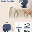 Mini Projector with Stand - Native 1080P WiFi 6 Portable Projector with Electric Focus & Bluetooth 5.0, 240 Rotatable Movie Projector for Bedroom & Home Theater
