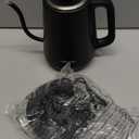 Chefman Gooseneck Electric Kettle, 0.8L Pour Over Tea Kettle for Coffee and Tea, One-Touch Operation, Boil-Dry Protection, Auto Shut-Off, Ultra-Fast Hot Water Boiler  Black