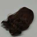 Brown Wig with Bangs Short Wavy Wigs for Women Brown with Highlight Curly Shoulder Length Bob Wig Synthetic fiber Wigs for Cosplay Daily Party Use (14 Inch)