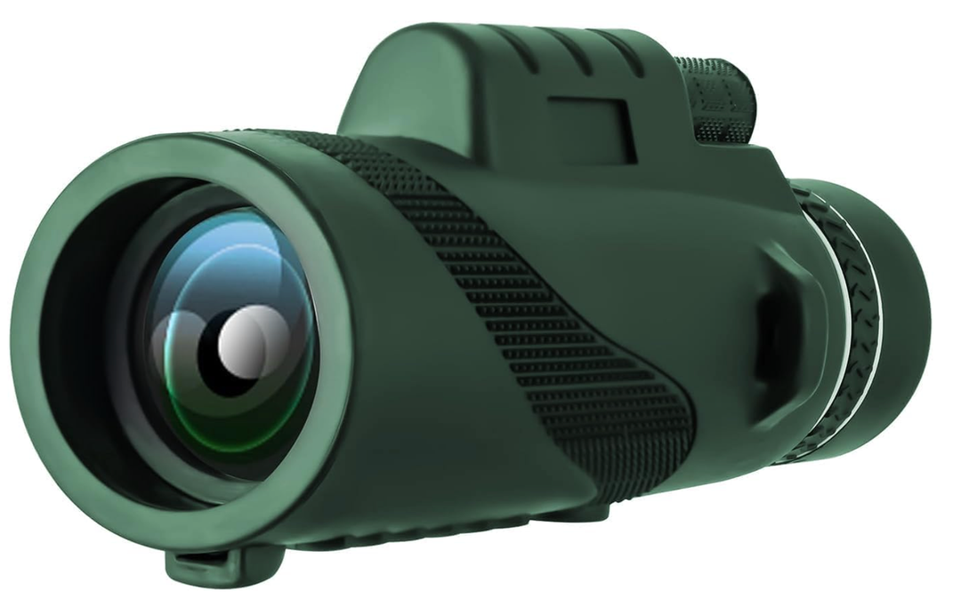 MonocularTelescope 80x100 High Powered Monoculars High Definition for Adults High Powered with Smartphone Adapter Telescope Hunting Wildlife Bird Watching Travel Camping HikingDark Green