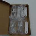 10 Pcs Pegboard Accessories Clips Pegboard Clips Metal Accessories Hook Attachment Peg Board Clip for Crafts Kitchen Bathroom Room Office Wall Organize Storage Display (White)