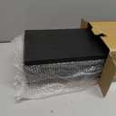 WOPITUES Wood Floating Shelves Set of 6, 24 inch Long Floating Shelves for Wall Decor, Farmhouse Shelf for Bedroom, Bathroom Storage Shelves, Book Shelves for Living Room - Black