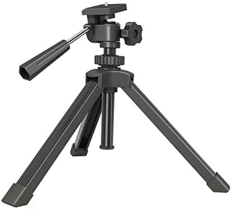 Compact Tabletop Tripod for Spotting Scope Monocular Camera Projector, Adjustable Tripod Stand with 1/4-20 Threads