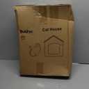 Heated Outdoor Cat House for Outsid-Wide Winter Shelter for Ferals - Cat House for Outdoor Cats, Heated House for Outside Weatherproof Insulated Protection 22.5 x 17 x 17