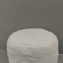 Pouf Ottoman Foot Rest 20"x15" Footstools and Ottomans Small with Filling Cream Small Beige Ottoman Foot Rest Ivory Poofy Ottom Stool Soft Poofs/Ottomans Furniture Living Room Ottom Footstool