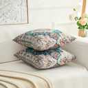 Boho Throw Pillow Covers 22x22 inch Set of 2,Boho Vintage Carpet Pattern Antique Ethnic Decor Double Sided Pattern Cushion Cover Soft Pillow Case Living Sofa Room Bed Square Pillow Cover