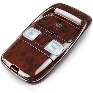 Front LED Overhead Console Assembly Fit for Dodge Ram 1500 2500 3500 1998-2002 Cab Interior Ceiling Dome Reading Light Map lights Lamp Replaces # SN96TL2AA SN94TL2AA L0021202 5013609AA (Peach wood)