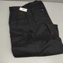 Amazon Essentials Men's Classic-Fit Wrinkle-Resistant Pleated Chino Pant  (34W x 34L, Black)