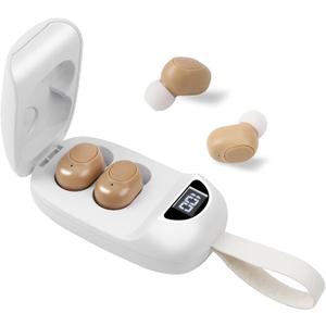Hearing Aids for Seniors, Rechargeable Hearing Aid with Noise Cancelling for Adults, Invisible Hearing Amplifiers with Charging Box, Easy to Carry
