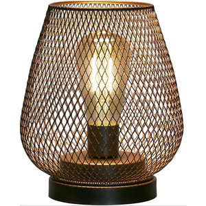 JHY DESIGN Metal Cage LED Lantern Battery Powered Cordless Accent Light with LED Great for Weddings Parties Patio Events for Indoors Outdoors, 1 Pack
