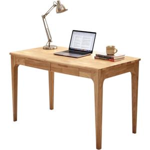 Solid Wooden Desk with Drawers, Small Writing Desk with Drawers for Computer, PC Desk for Work, Study or Gaming, Easy to Assemble, 39in