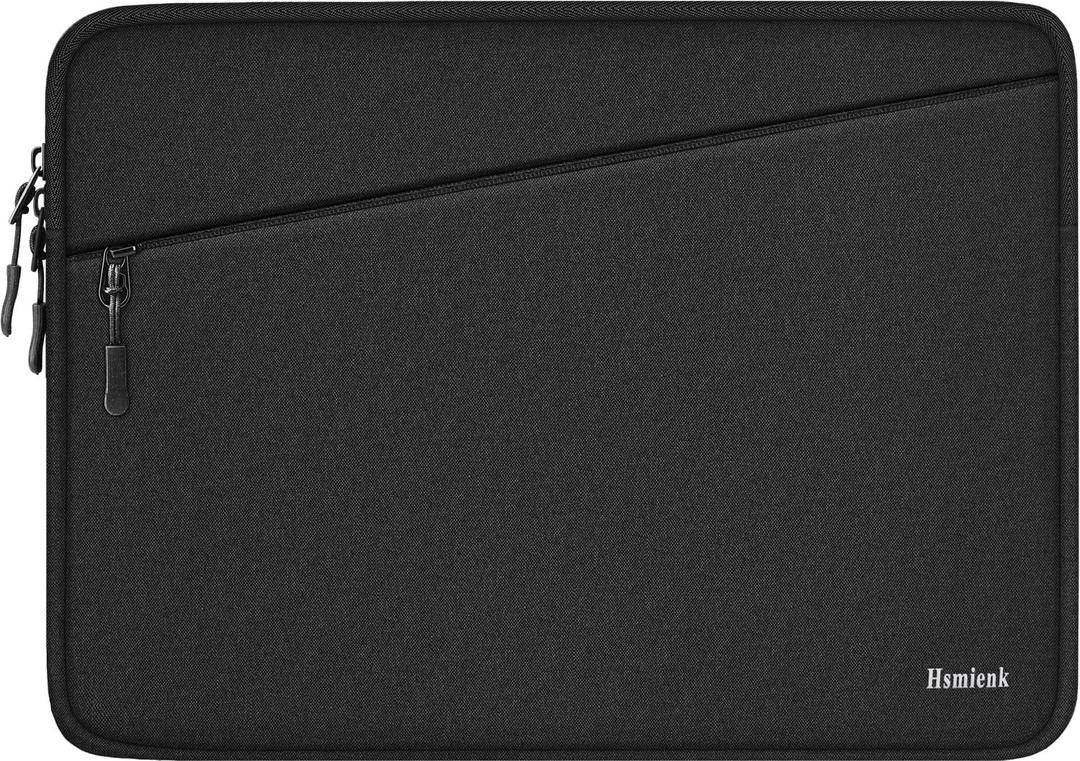 Laptop Case 14 inch, Traveling Water Resistant Laptop Sleeve with Pocket, Shockproof Protective Carrying Notebook Cover Bag Compatible for 14 Inch MacBook Air/Pro, HP, Lenovo, Dell, ASUS, Acer, Black