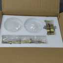 Aged Brass Wall Sconces Set of 2, Modern Milk Glass Wall Mounted Lights, Gold Globe Wall Lights, Wall Lamps for Bedroom Living Room Hallway Decor