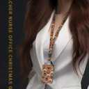 ID Badge Holder with Retractable and Detachable Lanyard, Cute Badge Reel Breakaway Lanyard with Carabiner Clip for Women, Teachers, Nurses, Students, Perfect Work and Office (Cute Funny Dogs)