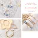 ADIIL 7200 Pcs Clay Beads Friendship Bracelet Making Kit, 24 Colors 6mm Polymer Heishi Beads, Neutral