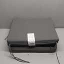 Basic Beyond Outdoor Chair Cushions Set of 2, Square Corner Outdoor Cushions for Patio Furniture, Water Resistant Patio Chair Cushions with 2 Ties, 18.5x16x3, Charcoal Grey