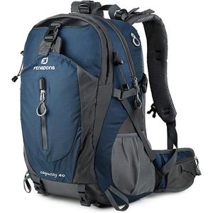 FENGDONG 40L Waterproof Lightweight Outdoor Daypack Hiking,Camping,Travel Backpack for Men Women Blue